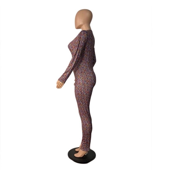 Brand new Womens sexy graphic printed jumpsuit - Picture 3 of 4